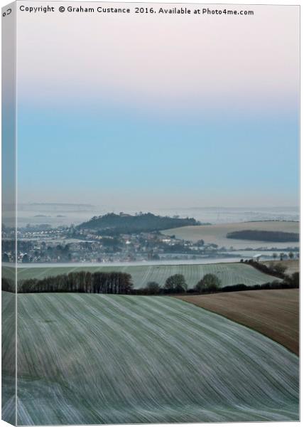Dunstable Downs  Canvas Print by Graham Custance