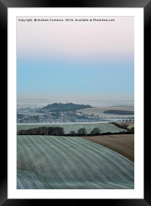 Dunstable Downs  Framed Mounted Print by Graham Custance