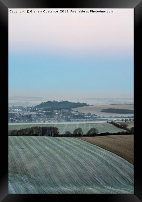 Dunstable Downs  Framed Print by Graham Custance