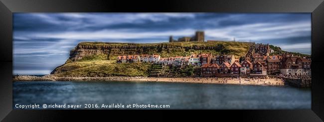 Toy Town Whitby Framed Print by richard sayer