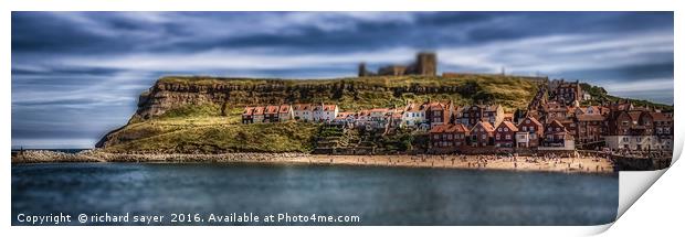 Toy Town Whitby Print by richard sayer