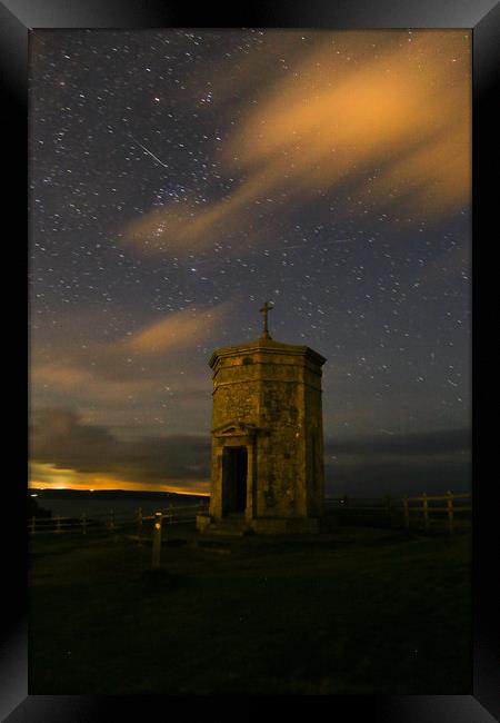 Night Time Tower Framed Print by Dave Bell