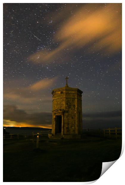Night Time Tower Print by Dave Bell
