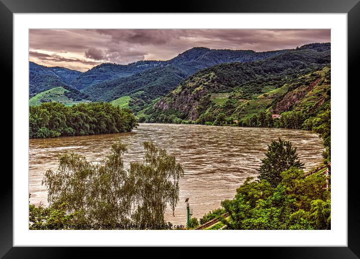 A Bend in the Danube Framed Mounted Print by Tom Gomez