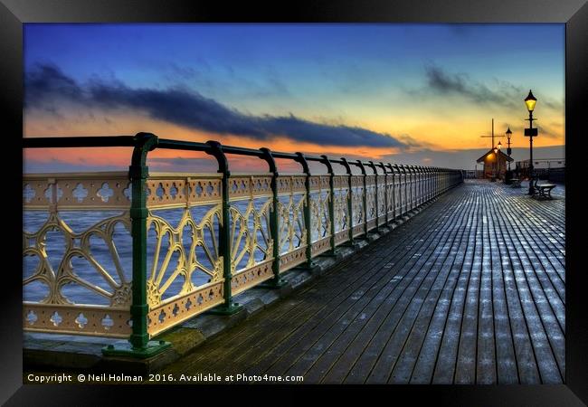 Penarth Pier Framed Print by Neil Holman