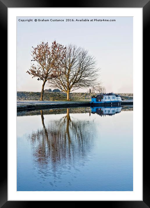 Grand Union Canal Framed Mounted Print by Graham Custance