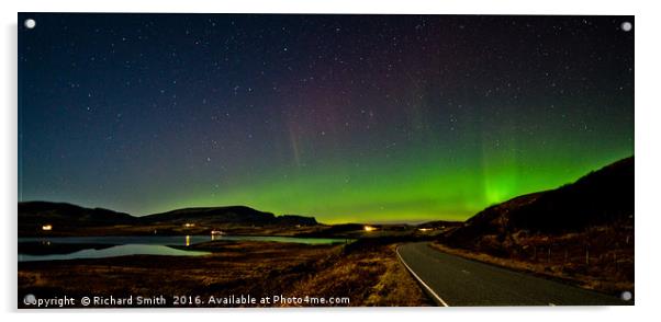 Aurora Borealis seen from north Skye Acrylic by Richard Smith