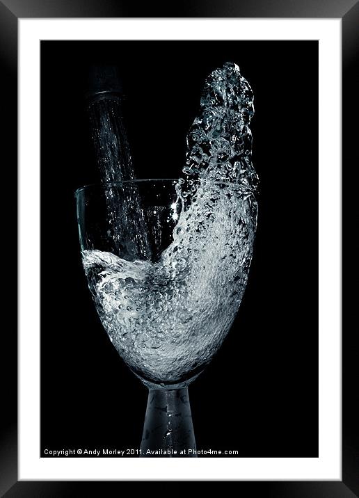 Splash Framed Mounted Print by Andy Morley