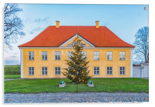 Copenhagen Kastellet Commanders House Acrylic by Antony McAulay