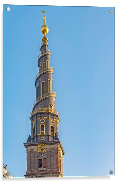 Copenhagen Vor Frelsers Kirke Acrylic by Antony McAulay
