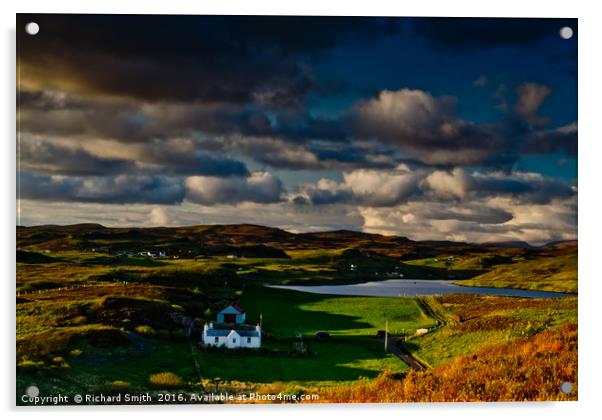 Cottage at Ardtreck, Isle of Skye Acrylic by Richard Smith