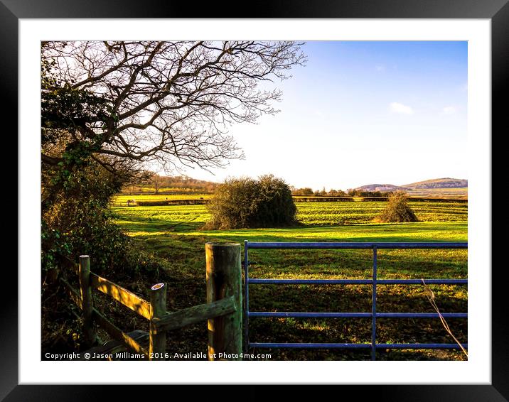 Cotswold Landscape Framed Mounted Print by Jason Williams