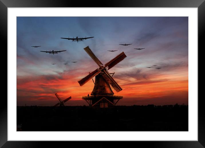 The Bombers Are Coming Framed Mounted Print by J Biggadike