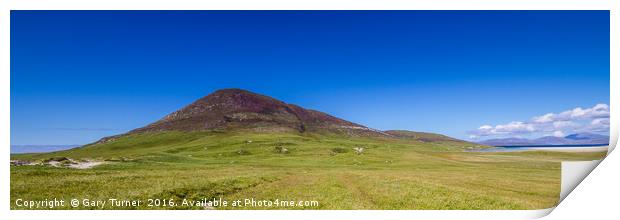 Ceapabhal Hill Panoramic Print by Gary Turner