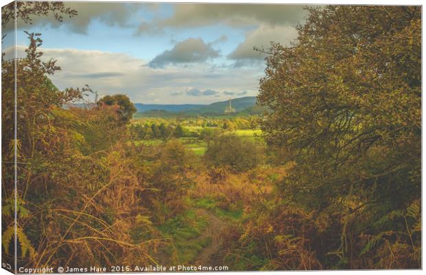 The Hope Valley in Autumn Canvas Print by James Hare