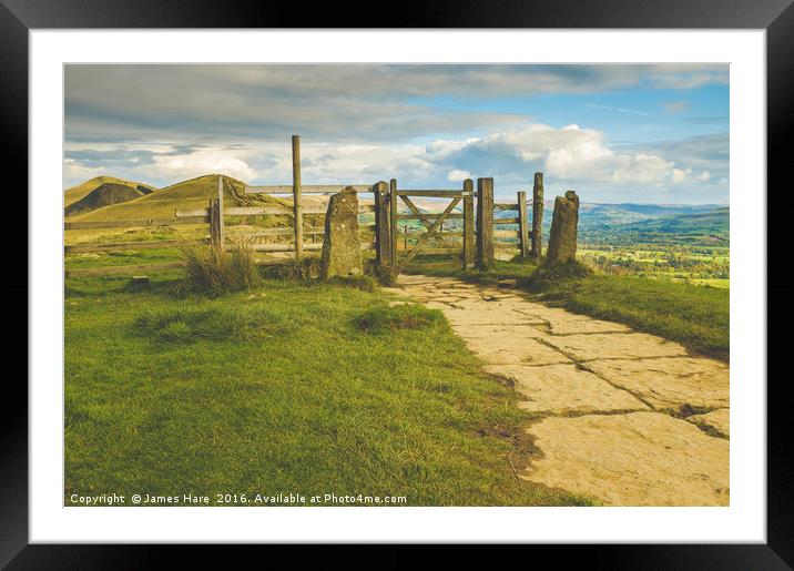 Mam Tor Framed Mounted Print by James Hare