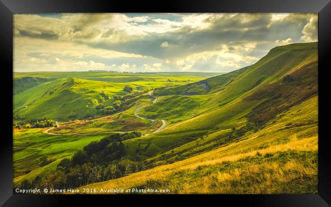 The Hope Valley  Framed Print by James Hare