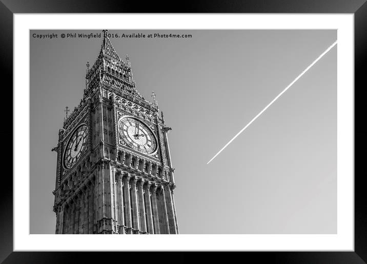 Big Ben Framed Mounted Print by Phil Wingfield
