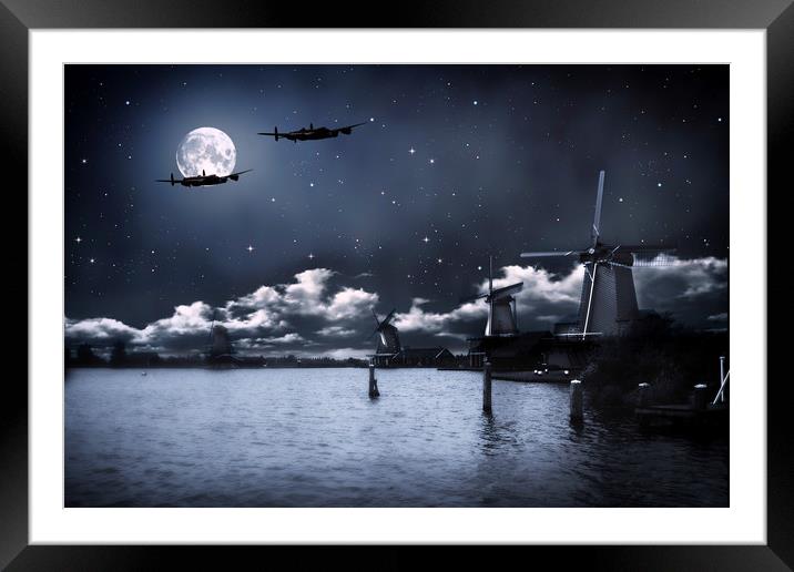 Caught In The Glare Of The Moon Framed Mounted Print by J Biggadike