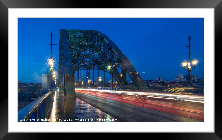 twilight rush hour Framed Mounted Print by andrew blakey