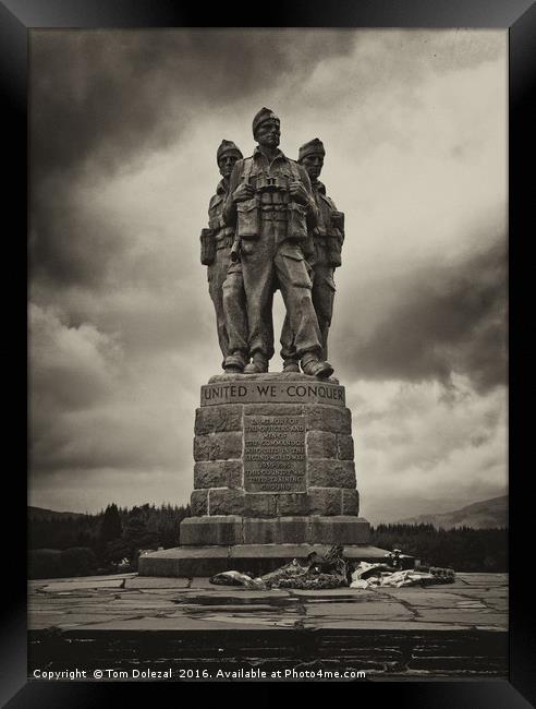 Commando Memorial Framed Print by Tom Dolezal