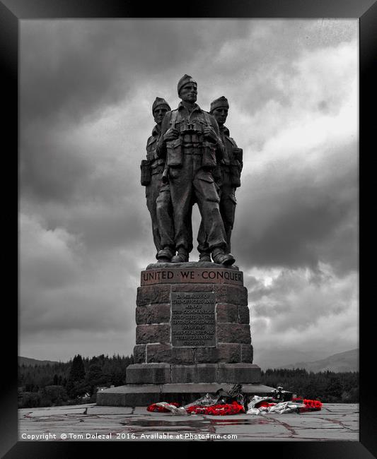 Commando Memorial Framed Print by Tom Dolezal