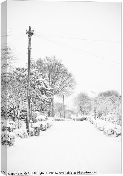 Let it Snow Canvas Print by Phil Wingfield