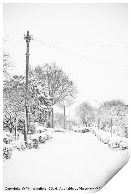 Let it Snow Print by Phil Wingfield