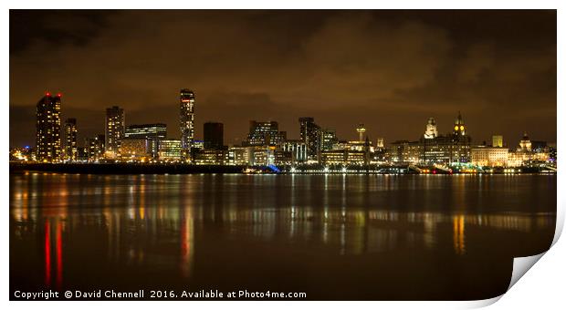 Liverpool Waterfront    Print by David Chennell