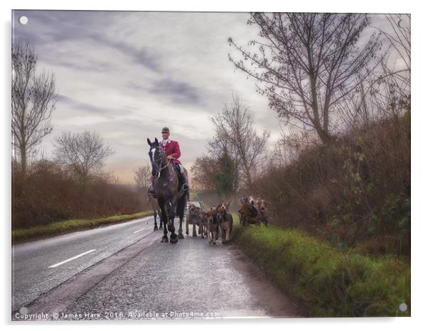 Bringing the hounds home Acrylic by James Hare