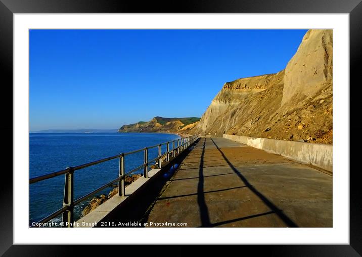 West Bay in Dorset Framed Mounted Print by Philip Gough