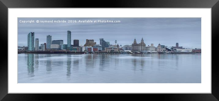 Liverpool Waterfront Framed Mounted Print by raymond mcbride
