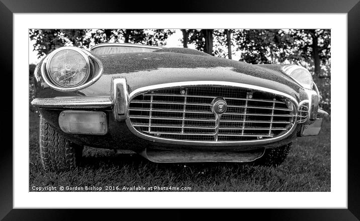The E Type Framed Mounted Print by Gordon Bishop
