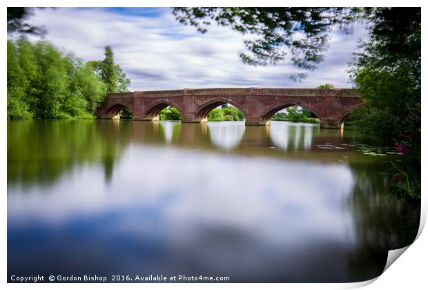 Clifton Hampden Bridge over the Thames Print by Gordon Bishop