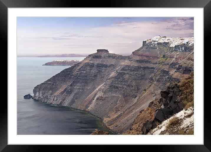 Cliff top Framed Mounted Print by Stephen Mole