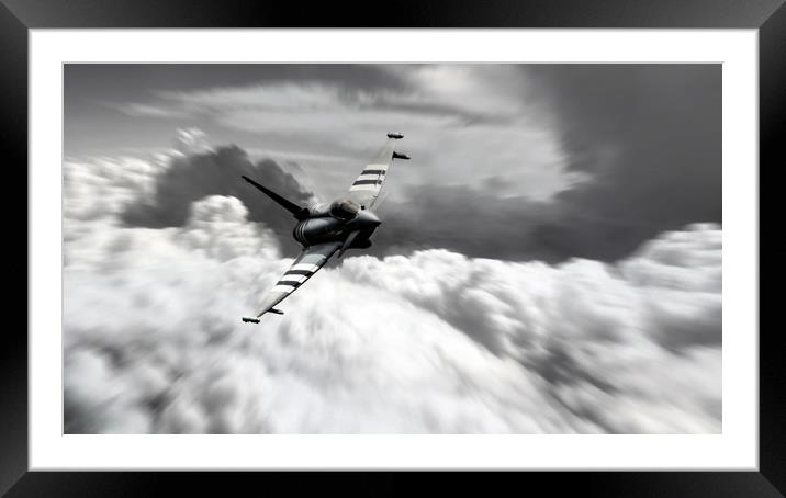 Typhoon Speed Framed Mounted Print by J Biggadike