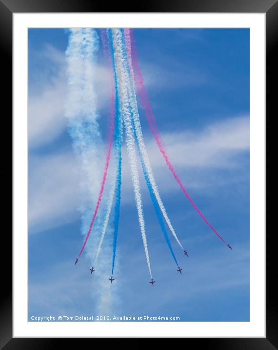 Red Arrows display Framed Mounted Print by Tom Dolezal