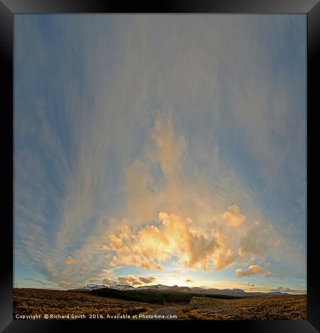 Cloudscape over Trotternish Framed Print by Richard Smith