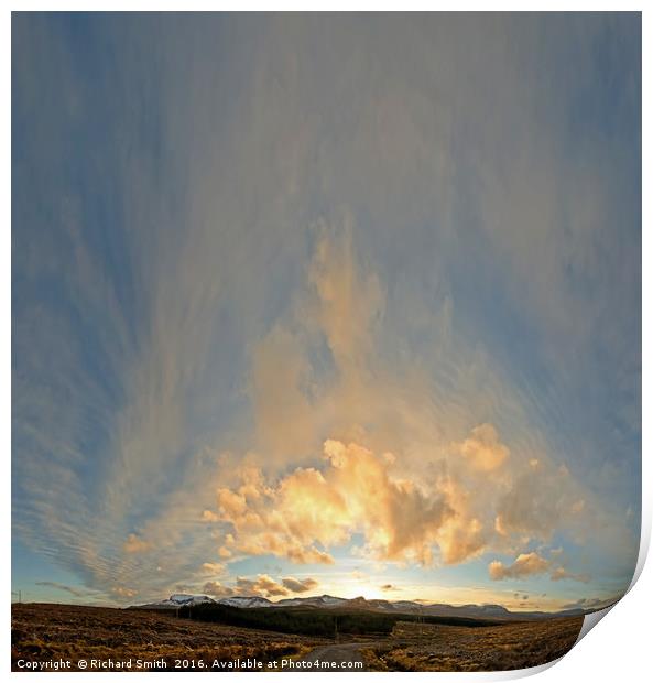 Cloudscape over Trotternish Print by Richard Smith