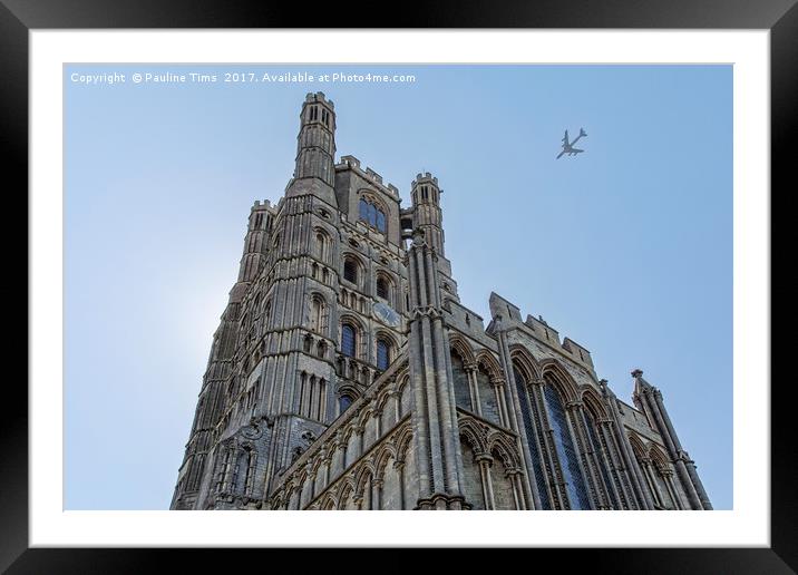 Ely Cathedral Framed Mounted Print by Pauline Tims