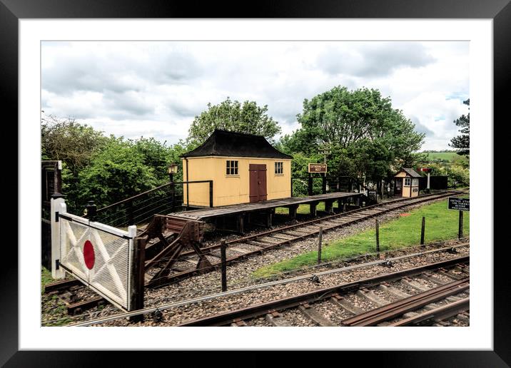 Gotherington West Signal Box Framed Mounted Print by Pauline Tims