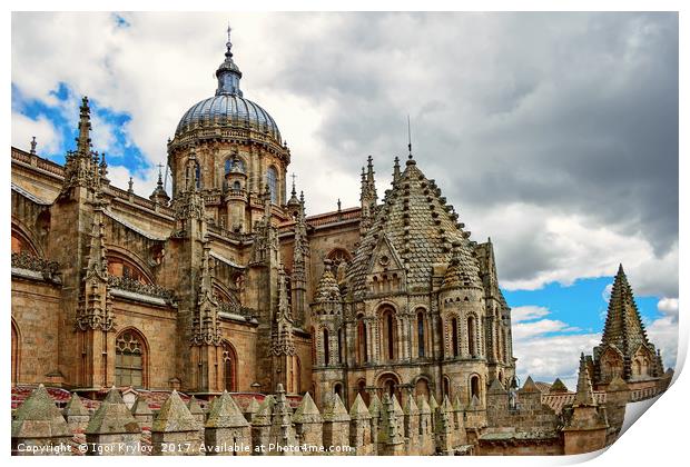  Cathedral of Salamanca Print by Igor Krylov