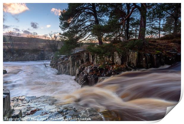 Low Force, Teesdale.  Print by Phil Reay