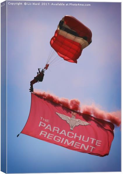 The Paracute Regiment Canvas Print by Liz Ward
