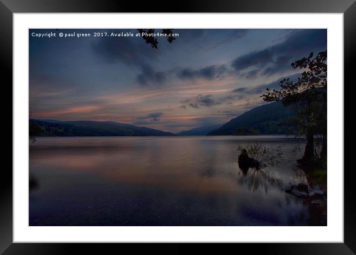 Loch Tay Kenmore   Framed Mounted Print by paul green