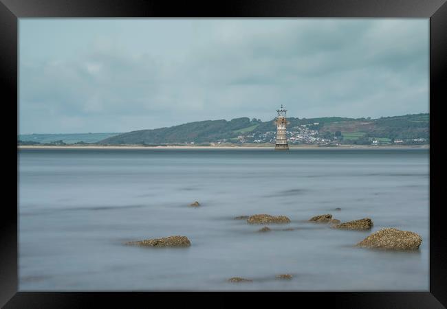 Whiteford Lighthouse, South Wales. Framed Print by Bryn Morgan