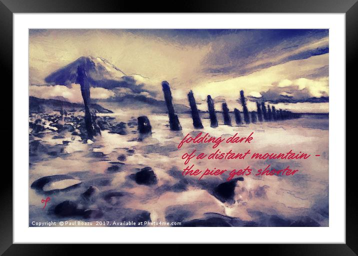 Marine meditation  Framed Mounted Print by Paul Boazu