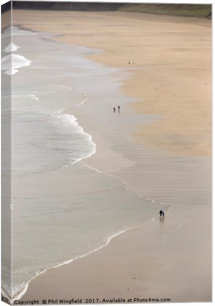 On the Beach Canvas Print by Phil Wingfield