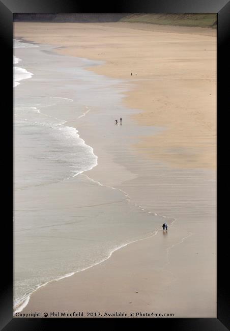 On the Beach Framed Print by Phil Wingfield