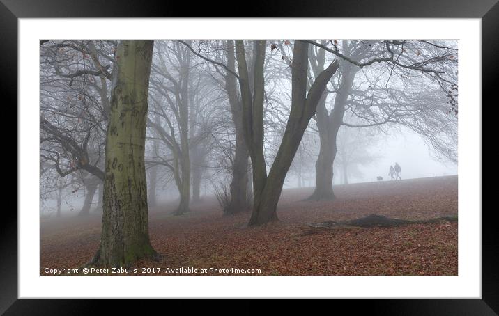 A foggy morning Framed Mounted Print by Peter Zabulis